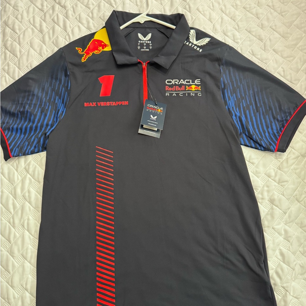 Men's Black Redbull Polo Shirt